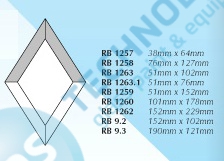 RB1257 - Bevel - Diamond 38x64mm