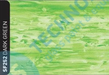 RSF252 - Dark green clear grain - fólie pro skleněné vitráže