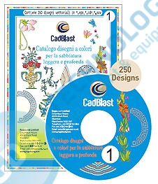 CD č. 1 s motivy pro pískování (CADBLAST)