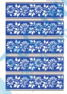 Květy pruhy/57 modré